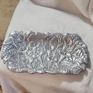 Arthur Court Silver Floral Tray